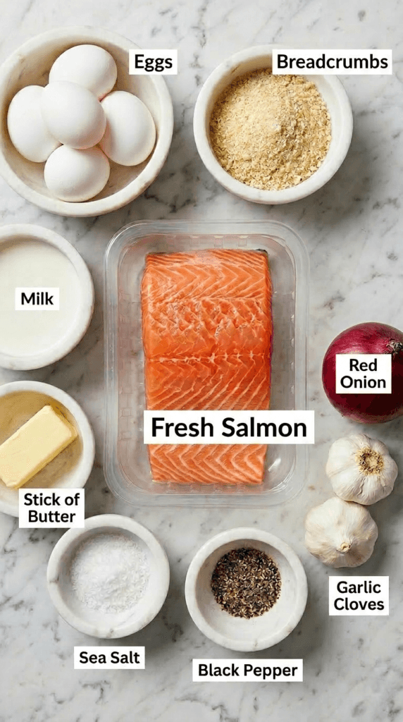 Baked Salmon Cake Ingredients