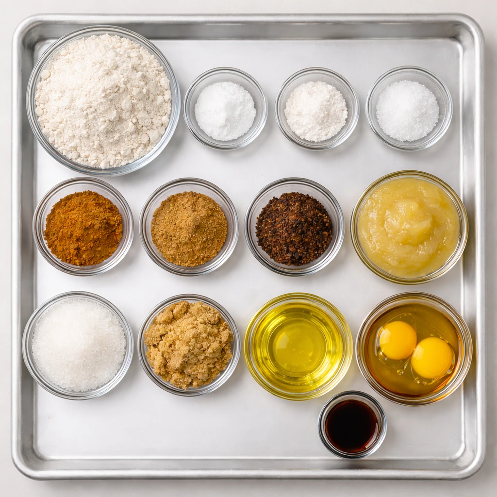 Ingredients for Applesauce Cake