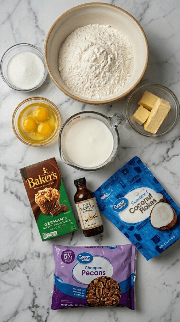 Baker’s German Cake Ingredients