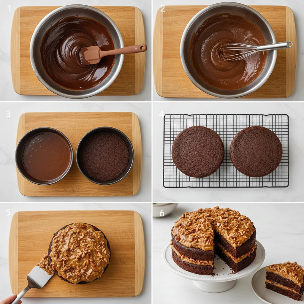 Preparation for Baker’s German Cake