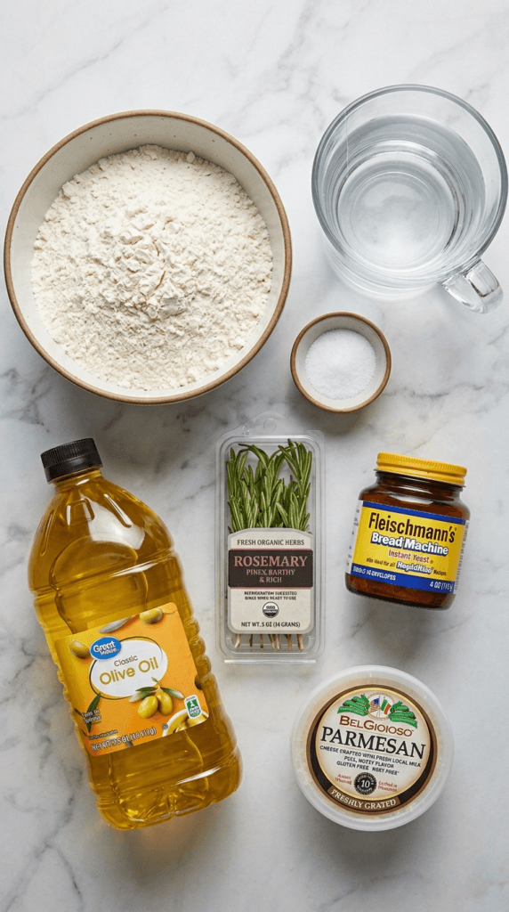 Best Rosemary Parmesan Bread You’ll Ever Bake 3 Rosemary Parmesan Bread Ingredients
