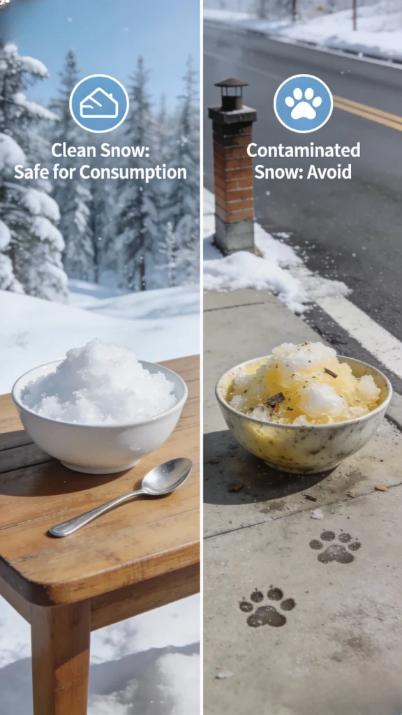 Safely Collect Snow for Your Ice Cream