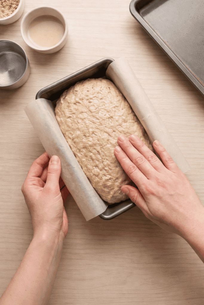 Authentic Homemade Ezekiel Bread (Protein-Packed Loaf) 9 Shaping and Panning