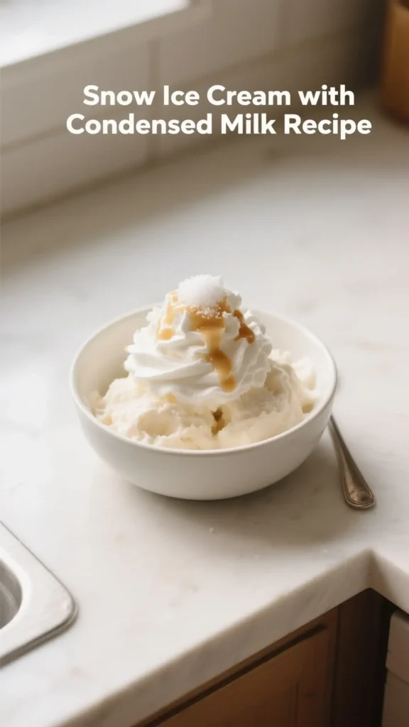 Snow Ice Cream with Condensed Milk Recipe 4 snow ice cream recipe