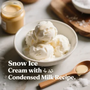 Snow Ice Cream with Condensed Milk Recipe