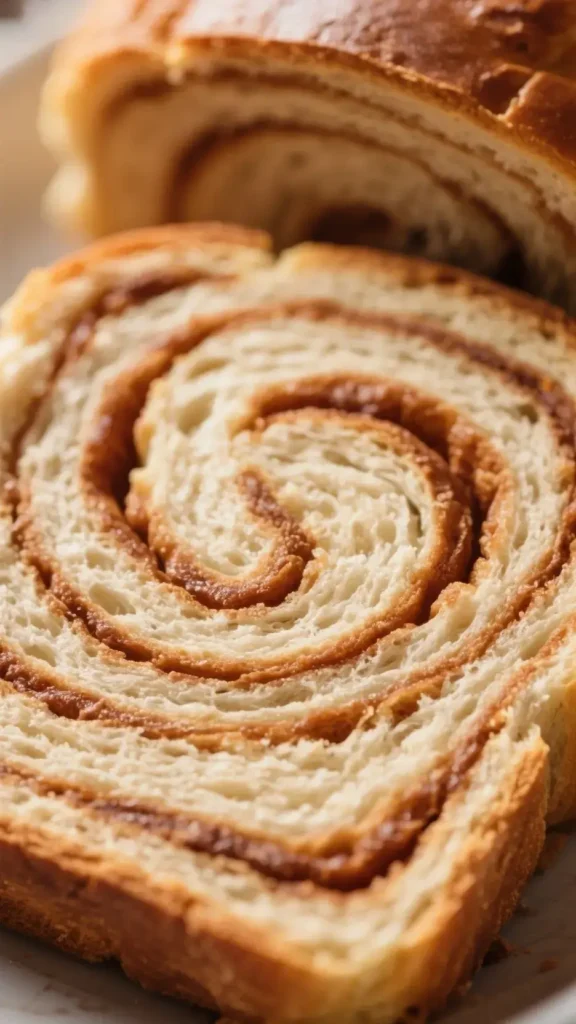 Soft and Sweet Amish Cinnamon Swirl Bread 2 Texture of amish cinnamon swirl bread