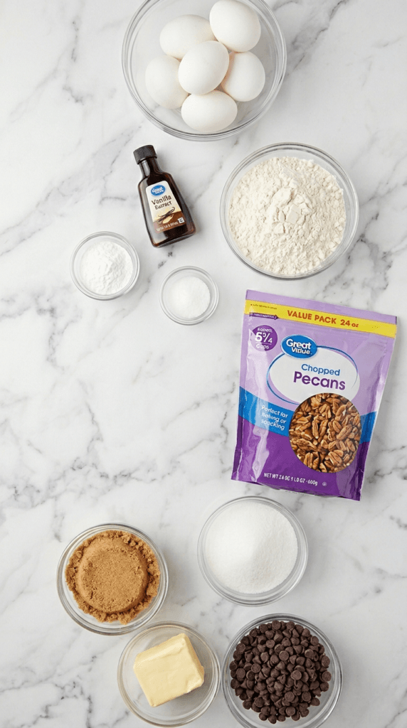 Delicious chocolate chip pecan cookies 3 chocolate chip pecan cookies Ingredients