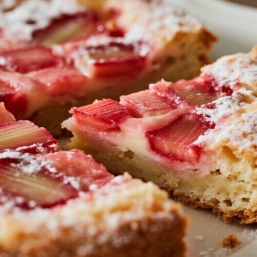 Moist and Easy Rhubarb Cake Recipe 4 rhubarb cake