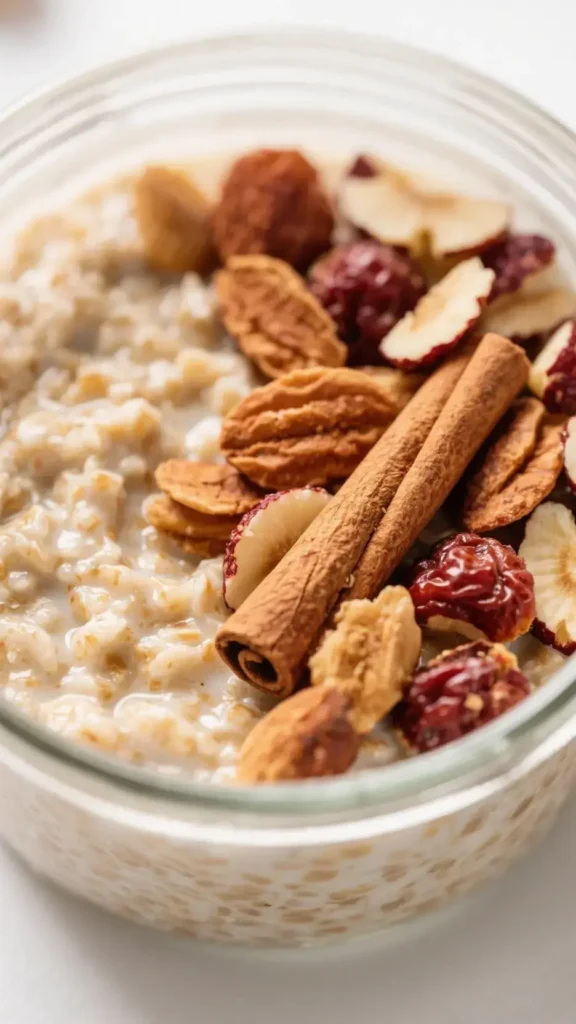 10 Easy Low Calorie Breakfast Ideas to Try 14 Cinnamon-Spiced Overnight Oats