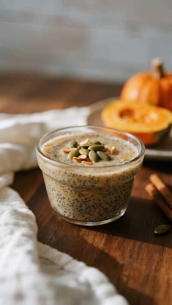 10 Easy Low Calorie Breakfast Ideas to Try 6 Spiced Pumpkin Seed Chia Pudding