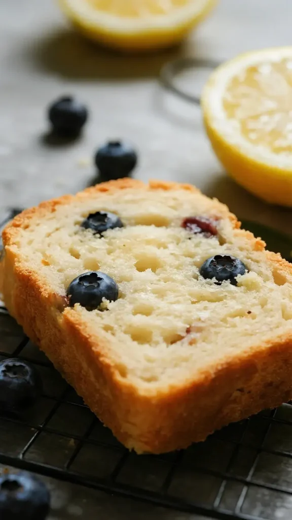 Easy and Moist Lemon Blueberry Bread 3 blueberry lemon loaf