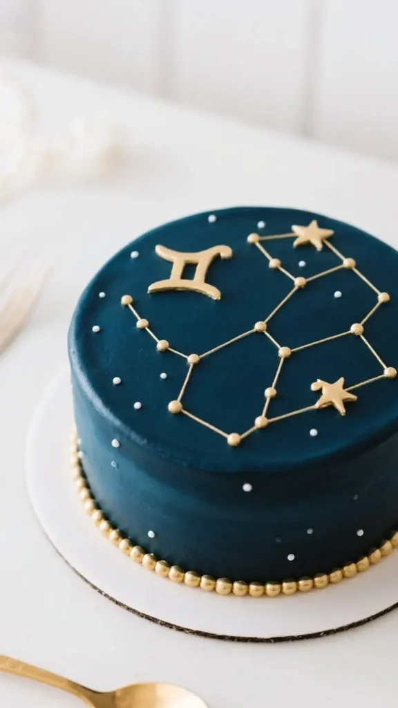 5 Creative Leo Birthday Cake Designs 9 Celestial Zodiac Constellation Cake