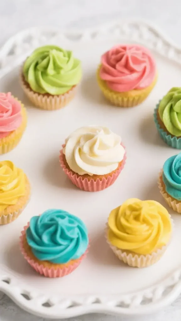 8 Mini and Bite-Sized Desserts You Will Love 12 Mini Cupcakes with Buttercream Swirls