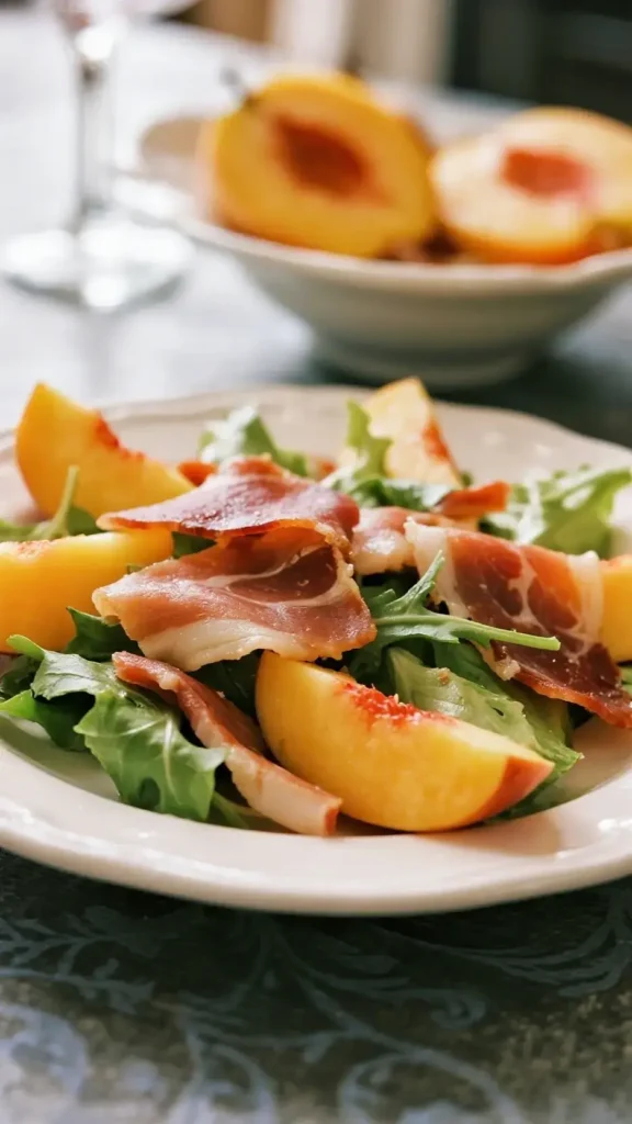 7 Must-Try Peach Recipes for Any Occasion 14 Savory Peach and Prosciutto Salad