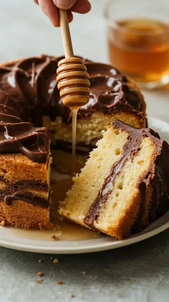 Chocolate Swirl Honey Cake