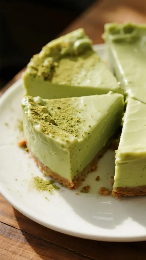 Creamy Matcha Cheesecake