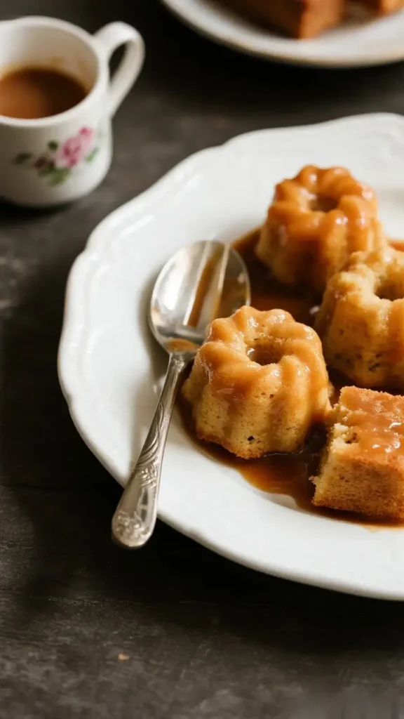Mini Miso Caramel Bundt Cakes