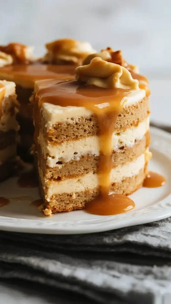 Miso Caramel Layer Cake