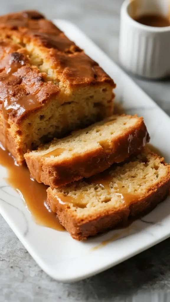 Vegan Miso Caramel Loaf Cake
