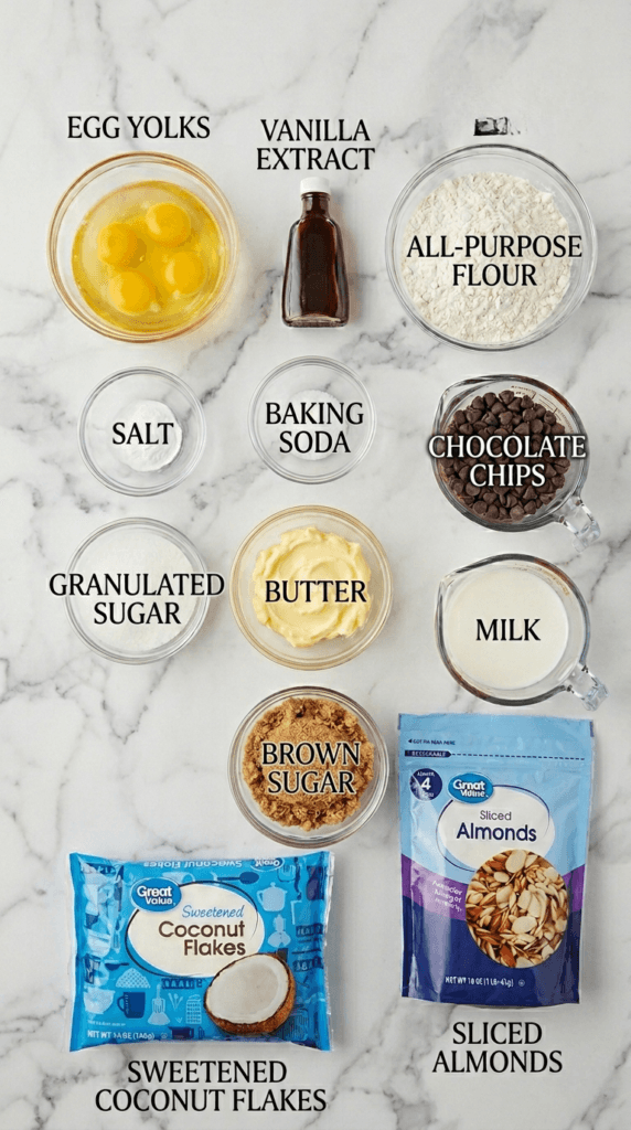 Perfect Almond Joy Cookies Recipe 3 Almond Joy Cookies Recipe Ingredients