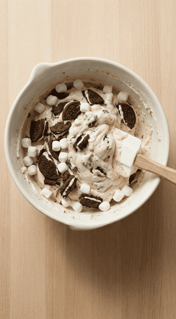 Crush cookies into bite-sized pieces 