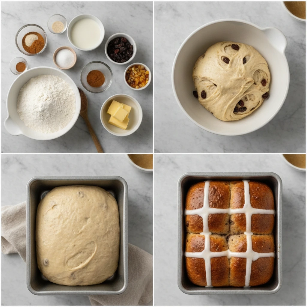 Hot Cross Bun Bread Recipe