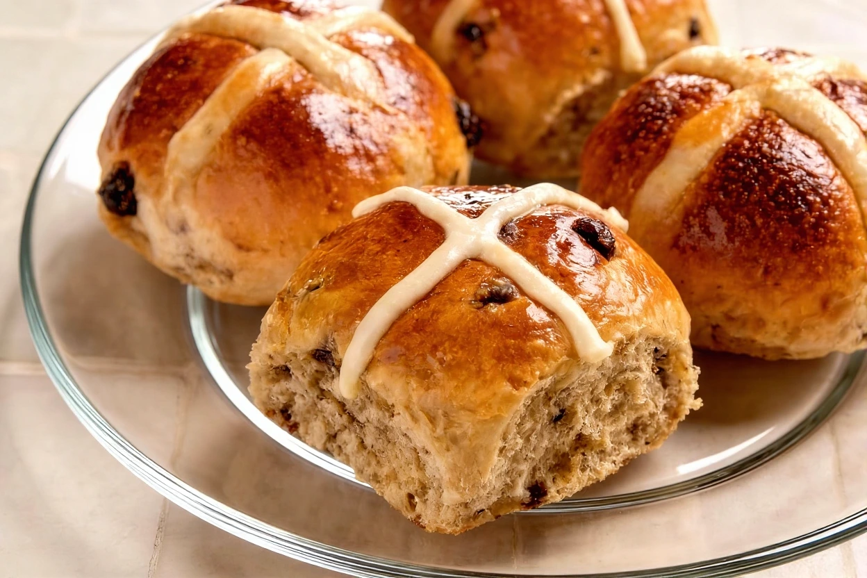 Easy Hot Cross Buns Recipe 2 Hot Cross Bun Bread