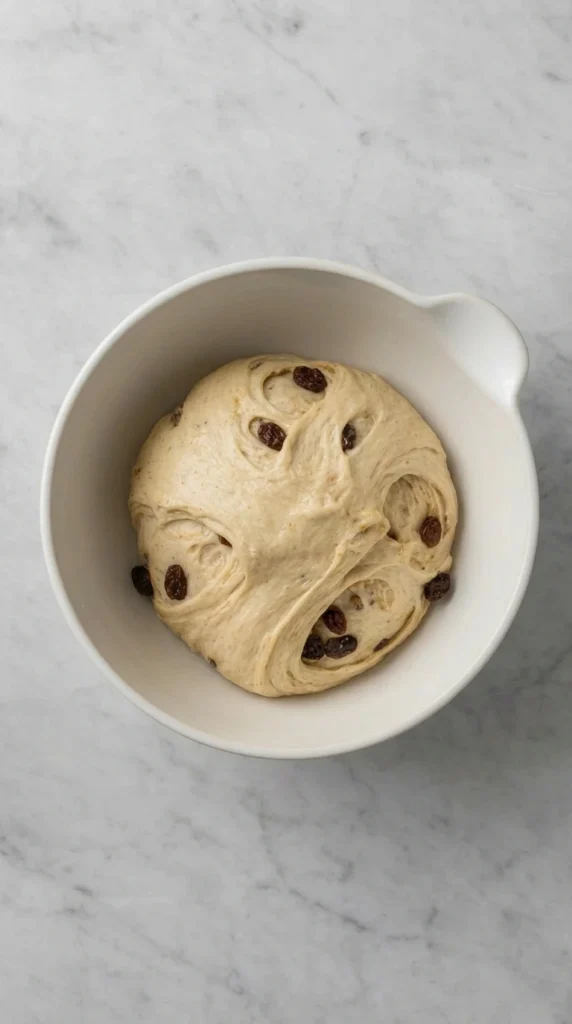 Easy Hot Cross Buns Recipe 4 Preparing The Dough
