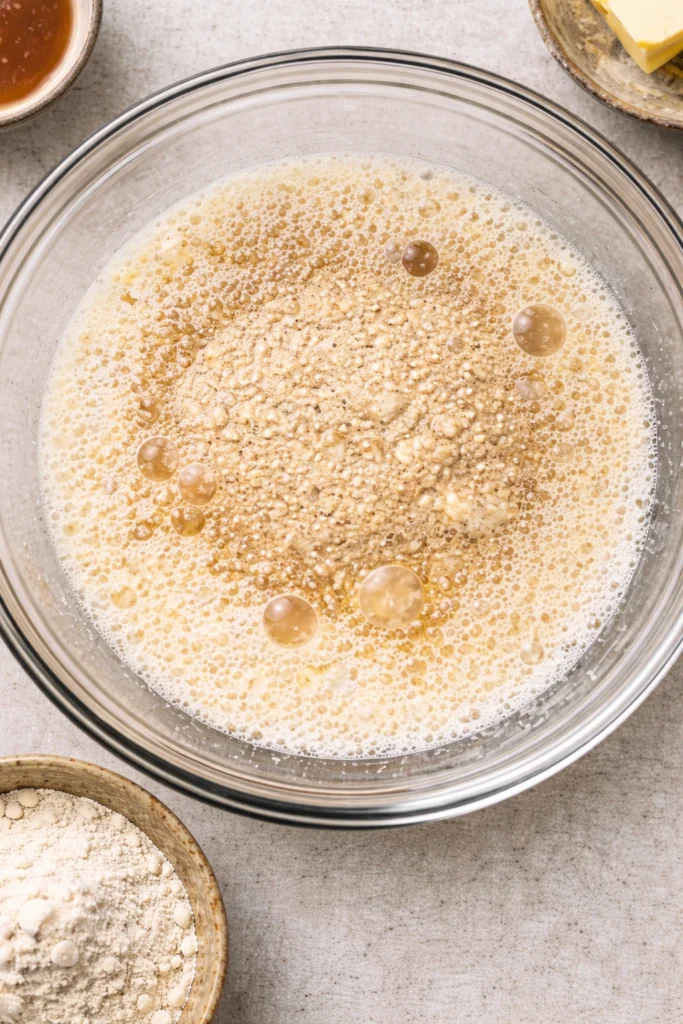Healthy Einkorn Bread Recipe Worth Baking (low-carb) 4 Preparing the Yeast Mixture