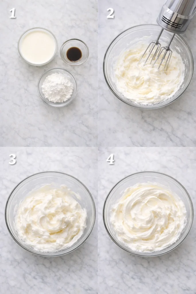 Whipped Cream Preparation