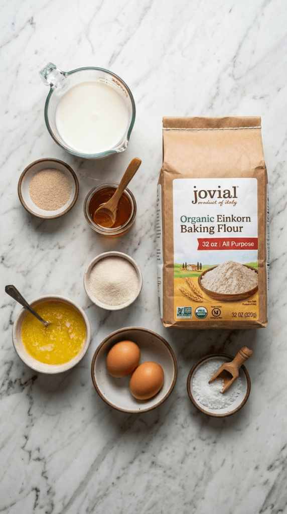Healthy Einkorn Bread Recipe Worth Baking (low-carb) 3 einkorn bread ingredients