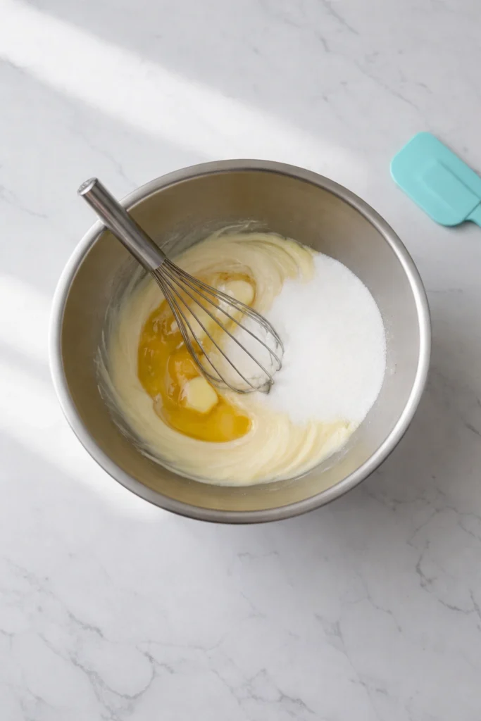 Add Eggs and Vanilla