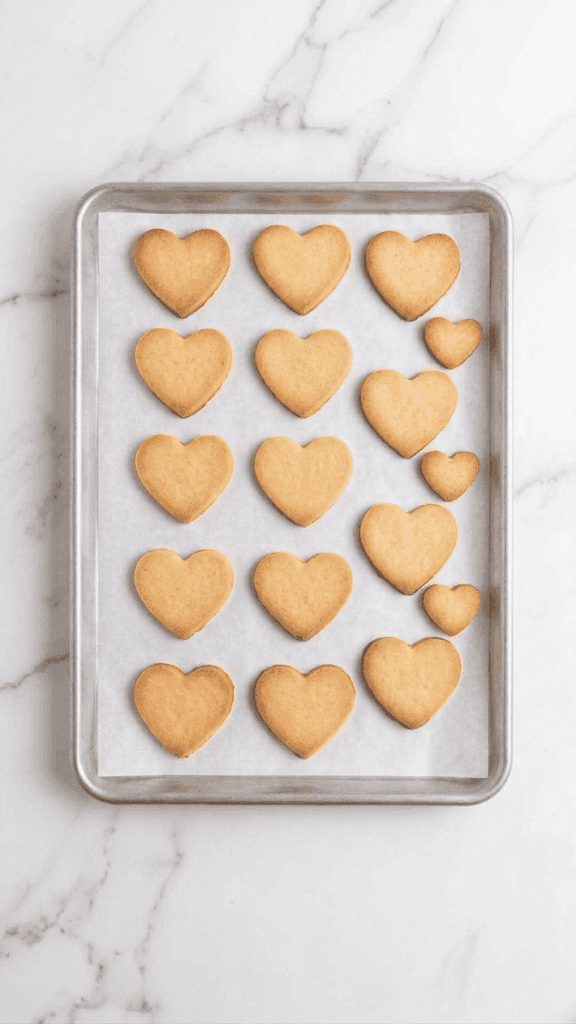 Baking Valentine’s sugar cookies