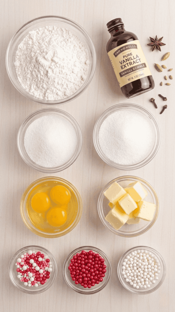 Ingredient Overview Valentine’s sugar cookies