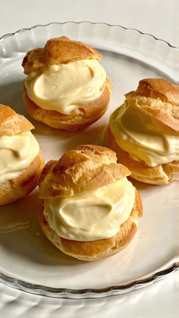  Pastries with pastry cream