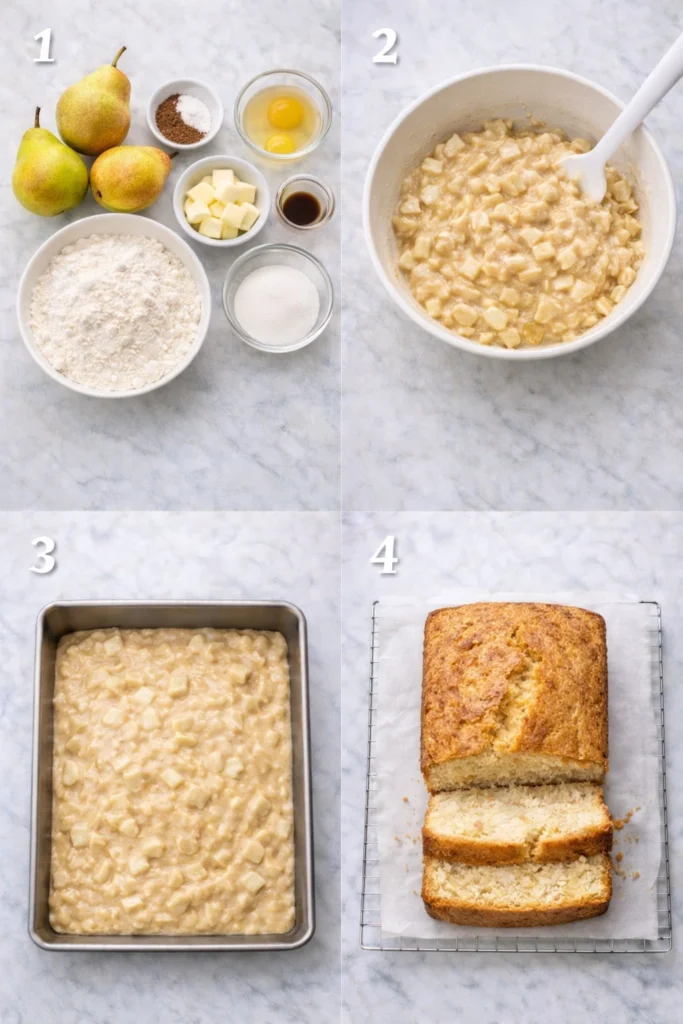 Pear Bread Recipe Preparation