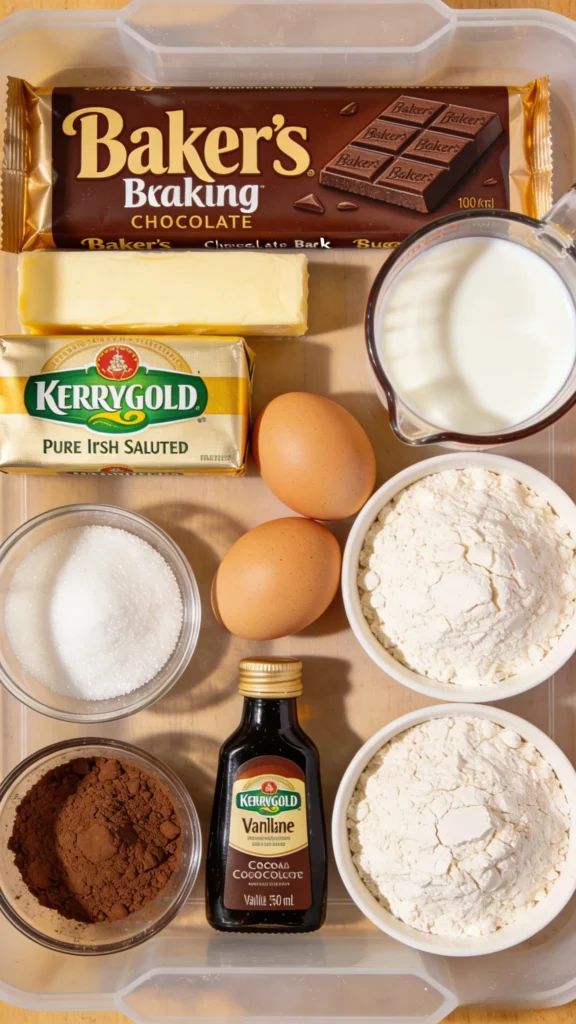 ingredient in this brownie cake recipe