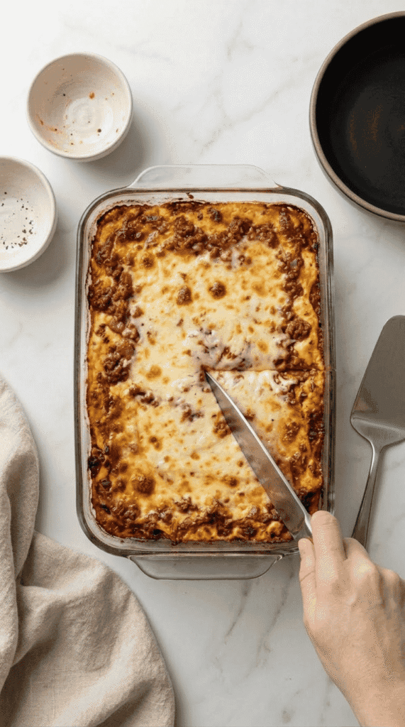 Bake your lasagna recipe