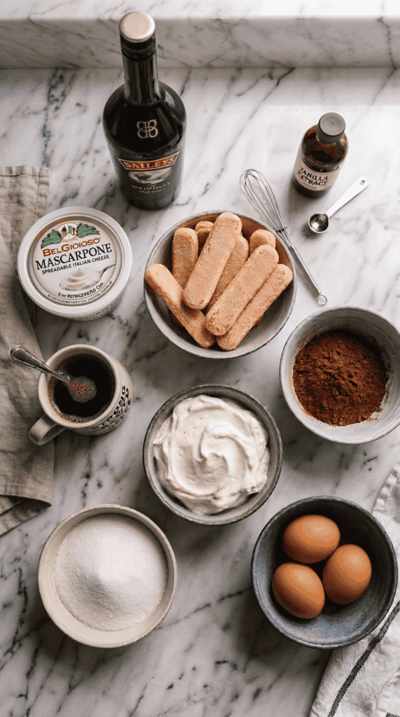 Irish Cream Tiramisu Ingredient Overview