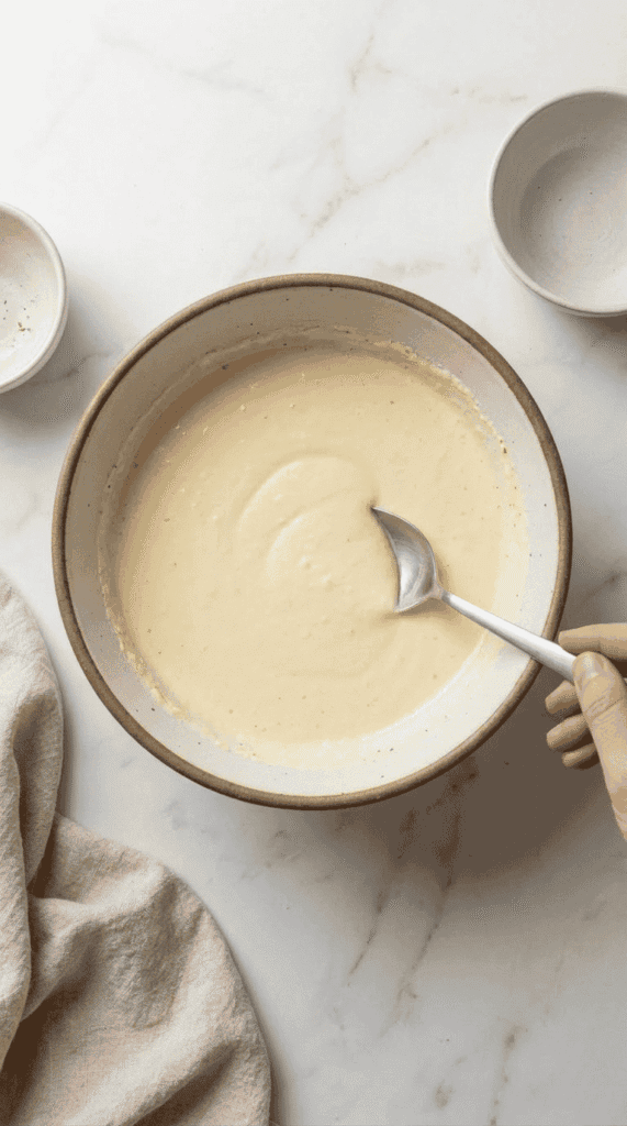 Mix the cheese layer