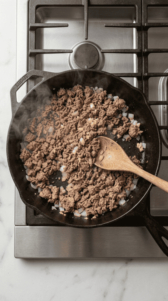 Prepare the meat sauce