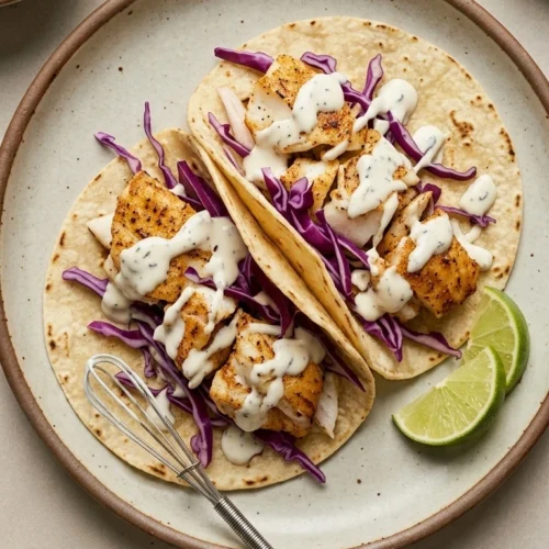 Assemble your fish tacos