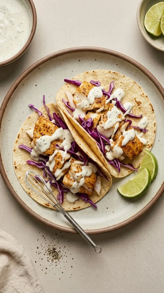 Assemble your fish tacos