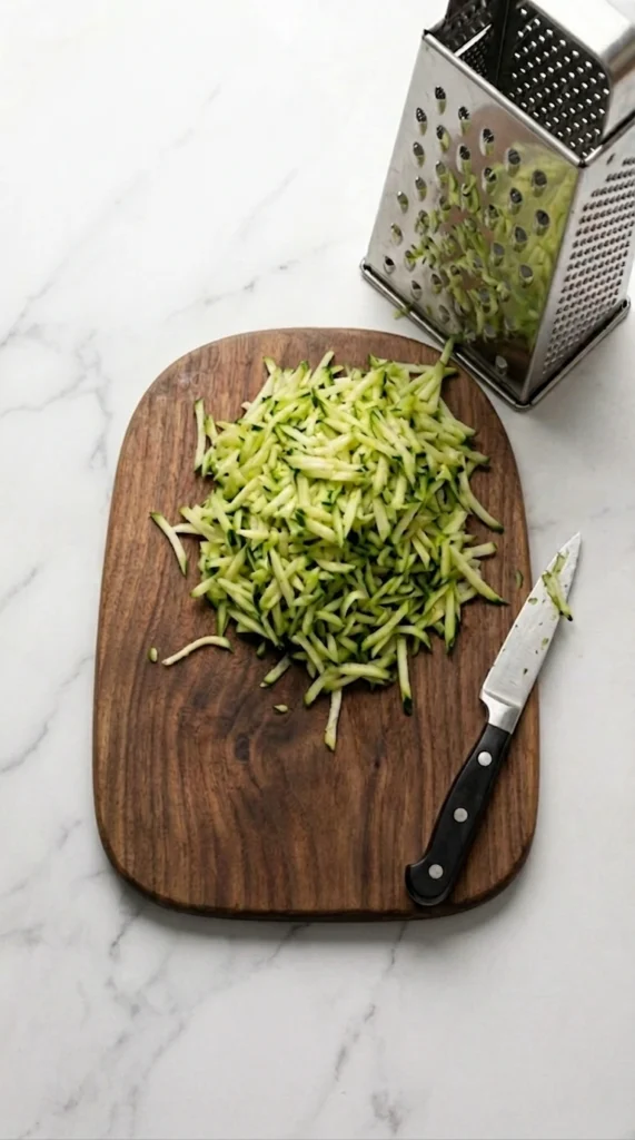 Prepare the zucchini