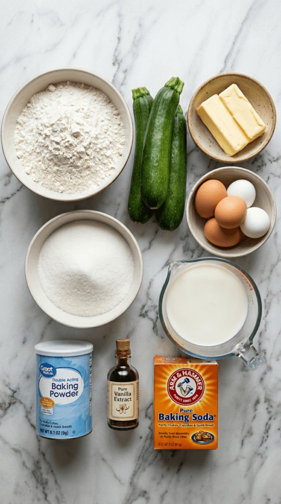 zucchini bread ingredient list